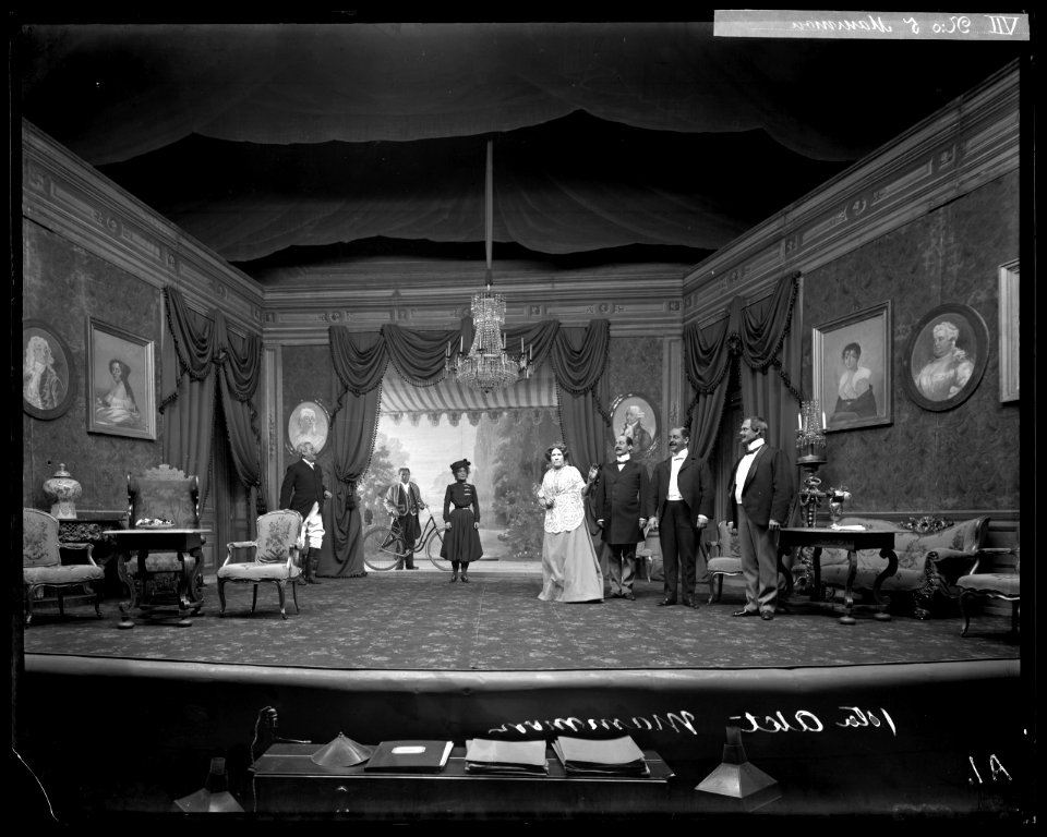 Mammon, Dramatiska teatern 1901. Föreställningsbild - SMV - DrT120