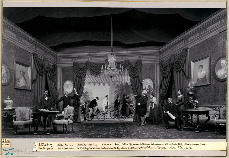 Mammon, Dramatiska teatern 1901. Föreställningsbild - SMV - H12 012