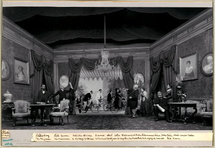 Mammon, Dramatiska teatern 1901. Föreställningsbild - SMV - H12 012