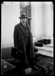 Man at White House, Washington, D.C. LCCN2016886970