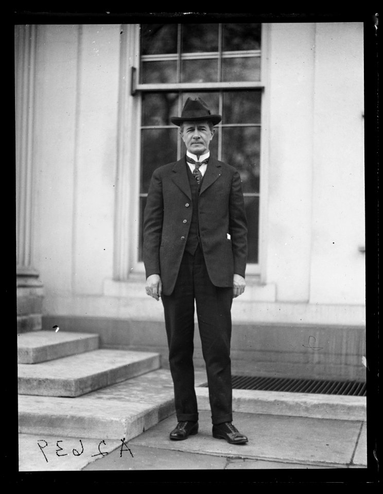 Man at White House, Washington, D.C. LCCN2016890717