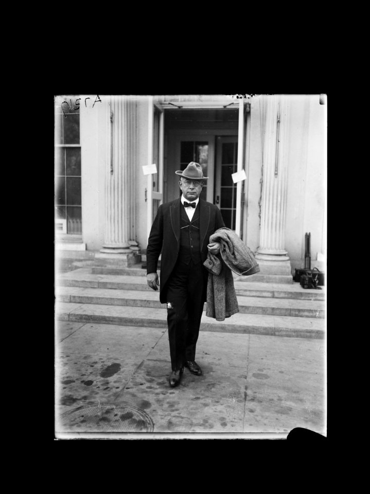 Man at White House, Washington, D.C. LCCN2016886969
