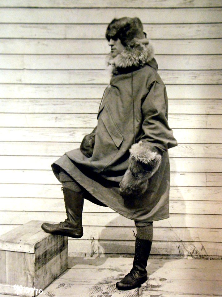 Man in rugged clothing worn by American Expedition Forces in Siberia, Russia, WWI (28098814051)