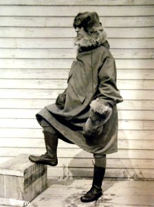 Man in rugged clothing worn by American Expedition Forces in Siberia, Russia, WWI (28098814051) photo