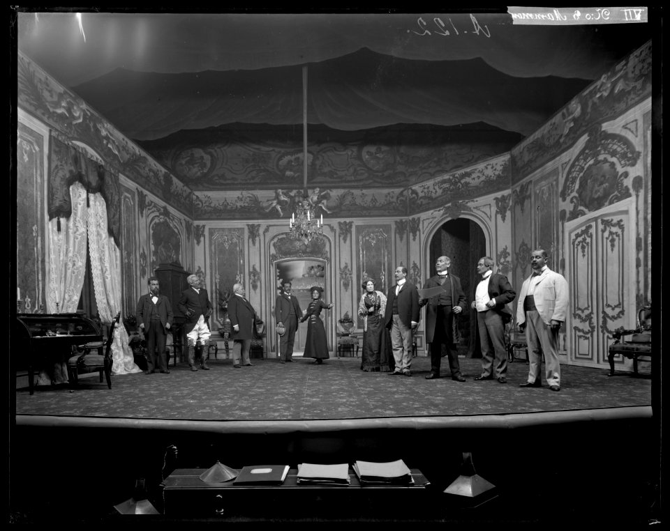 Mammon, Dramatiska teatern 1901. Föreställningsbild - SMV - DrT121
