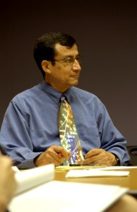 Man in staff meeting photo