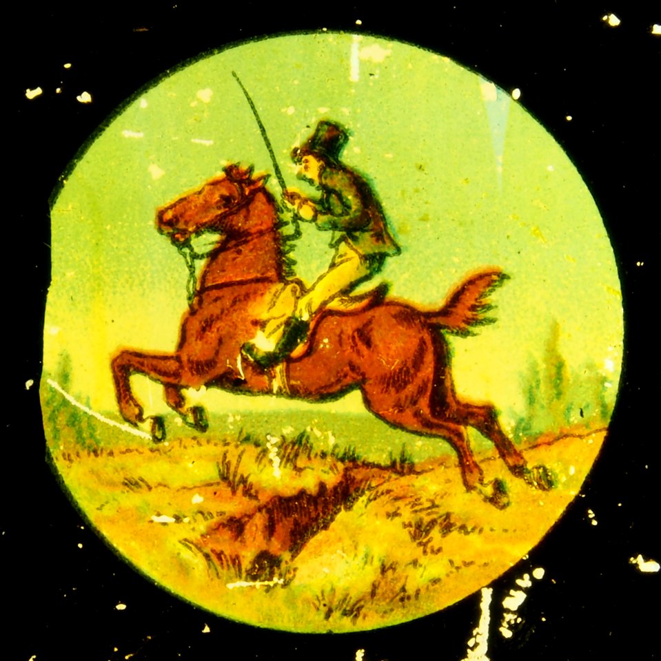 Man on horse accident drawing 1