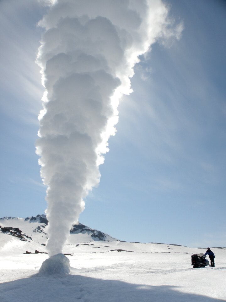 Fumarole well thermal spring