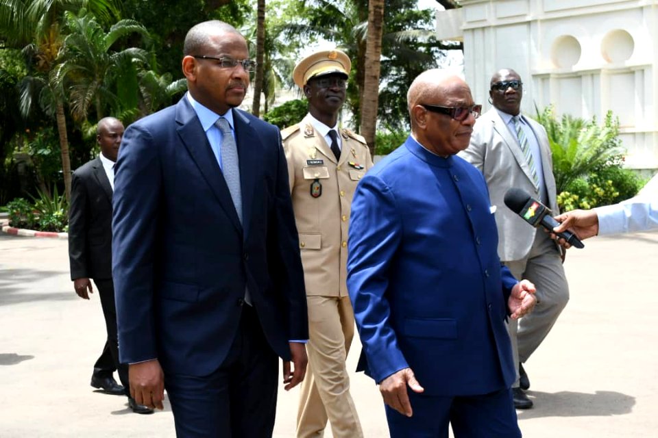 Malian PM Cissé and President Ibrahim Boubakar Keita, 2019