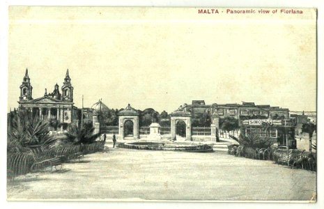 Malta - Panoramic view of Floriana (1910 postcard)