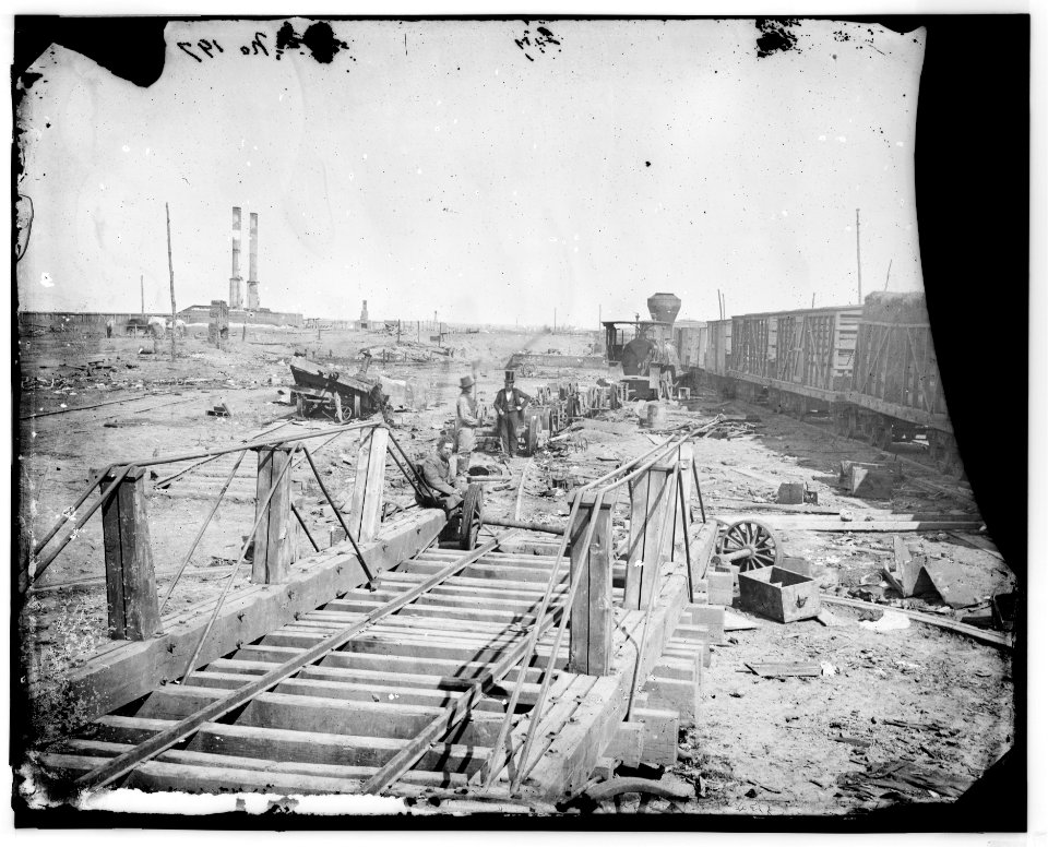 Manassas, Va. Orange and Alexandria Railroad wrecked by retreating Confederates LOC cwpb.03748