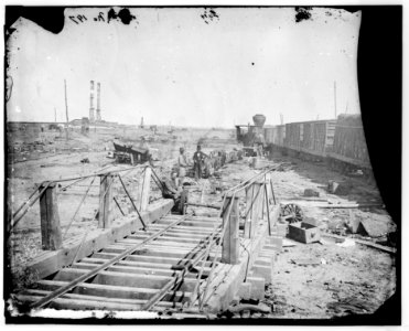 Manassas, Va. Orange and Alexandria Railroad wrecked by retreating Confederates LOC cwpb.03748