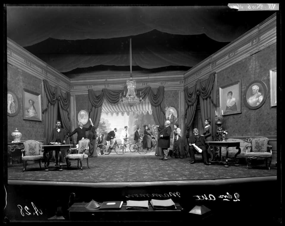 Mammon, Dramatiska teatern 1901. Föreställningsbild - SMV - DrT119