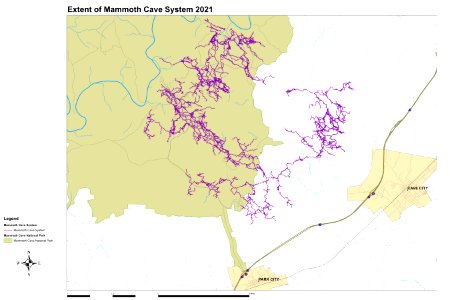 Mammoth cave system and surface photo