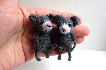 Kids childhood knitted toys