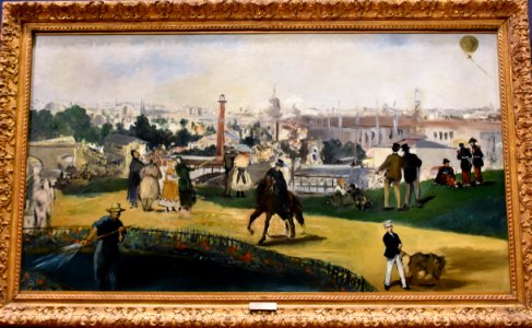 Manet, View of the 1867 Exposition Universelle, 1867, National Gallery, Oslo (2) (36420392286) photo