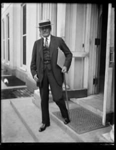 Man at White House, Washington, D.C. LCCN2016894394 photo