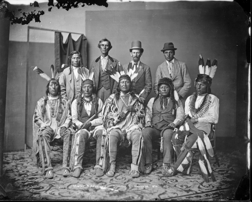 Mandan and Arikara delegation - NARA - 523669