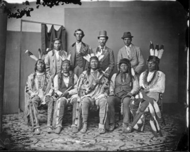 Mandan and Arikara delegation - NARA - 523669
