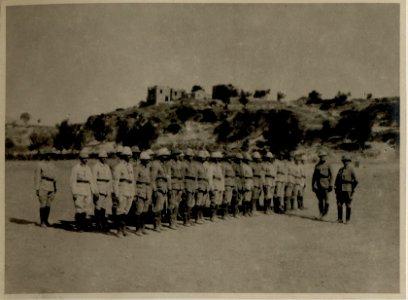 Mannschaft der 21. Haubitzenbatterie bei der Kaiserfeier, wahrscheinlich in der Umgebung von Smyrna (BildID 15544461)
