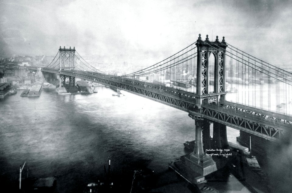 Manhattan Bridge, New York City, New York, photo by Irving Underhill, 1919 (25531719005)