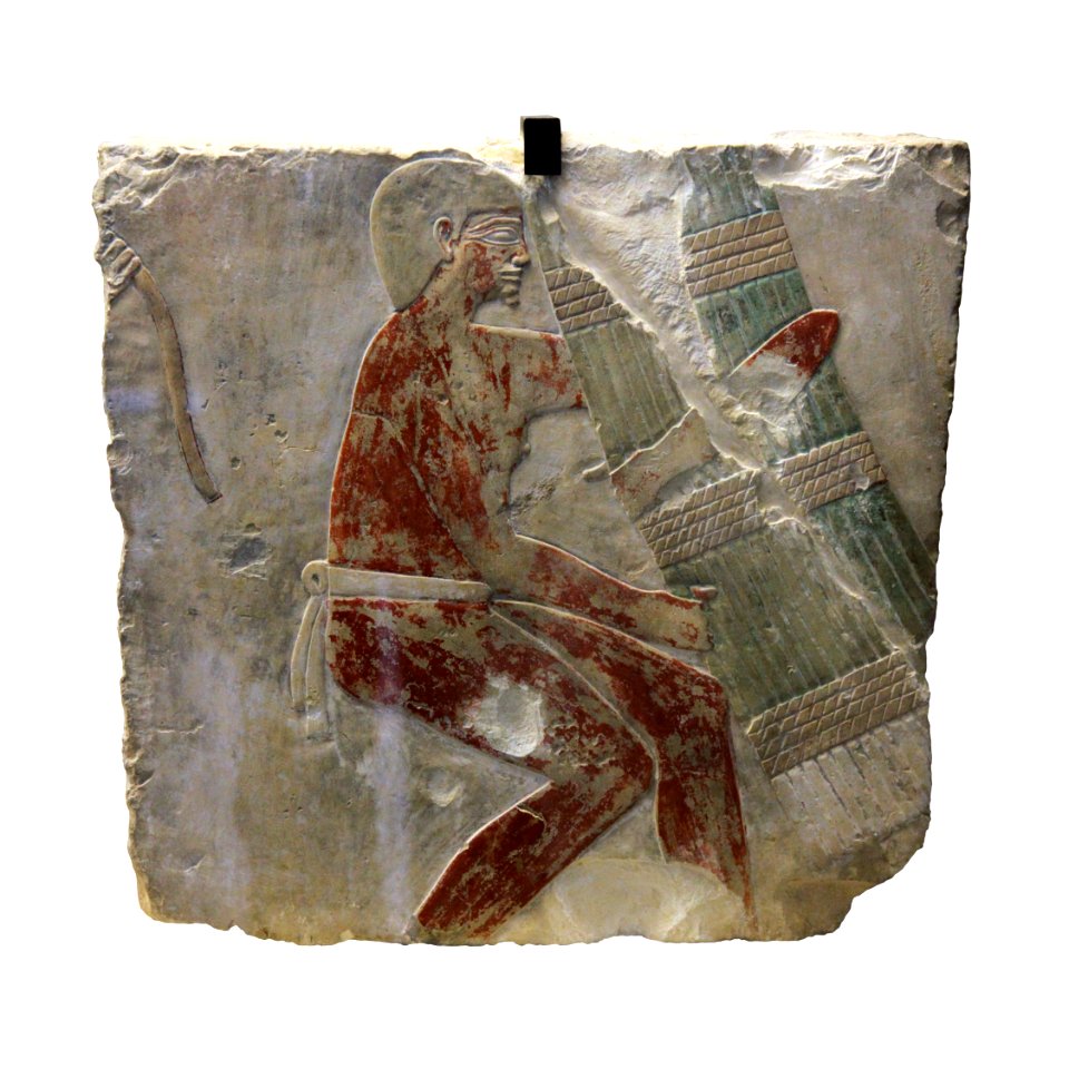Man with papyrus bundle-MAHG 4583-IMG 9830-white
