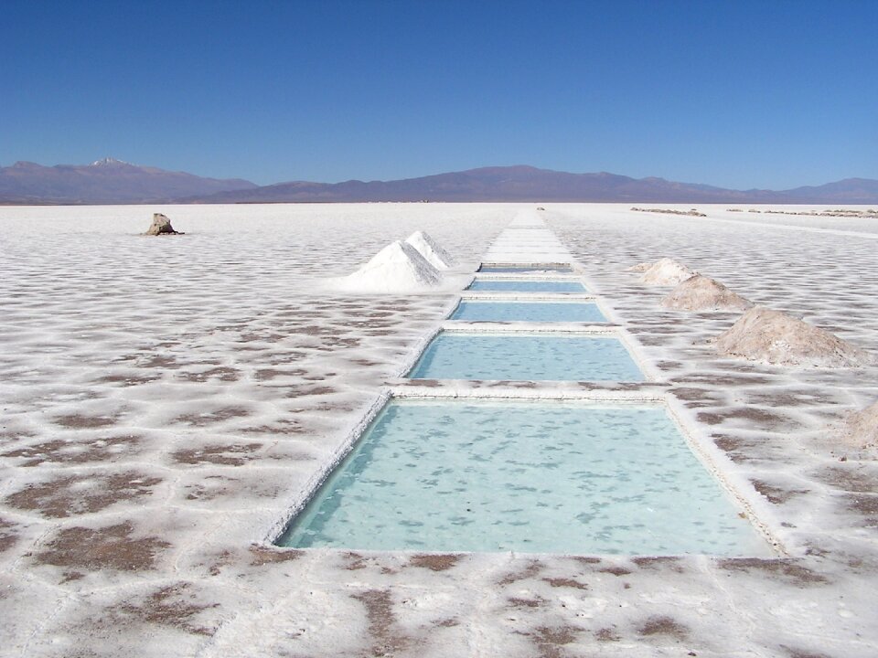 Argentina lake salted