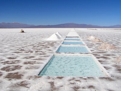 Argentina lake salted