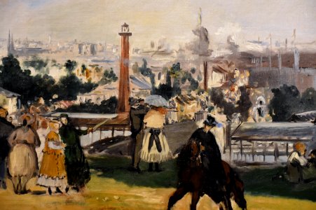 Manet, View of the 1867 Exposition Universelle, 1867, National Gallery, Oslo (1) (35631069324)