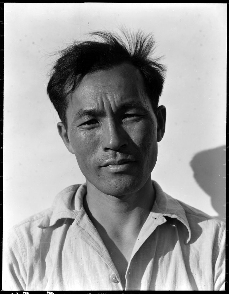Manzanar Relocation Center, Manzanar, California. Karl Yoneda, Block Leader at this War Relocation . . . - NARA - 538008