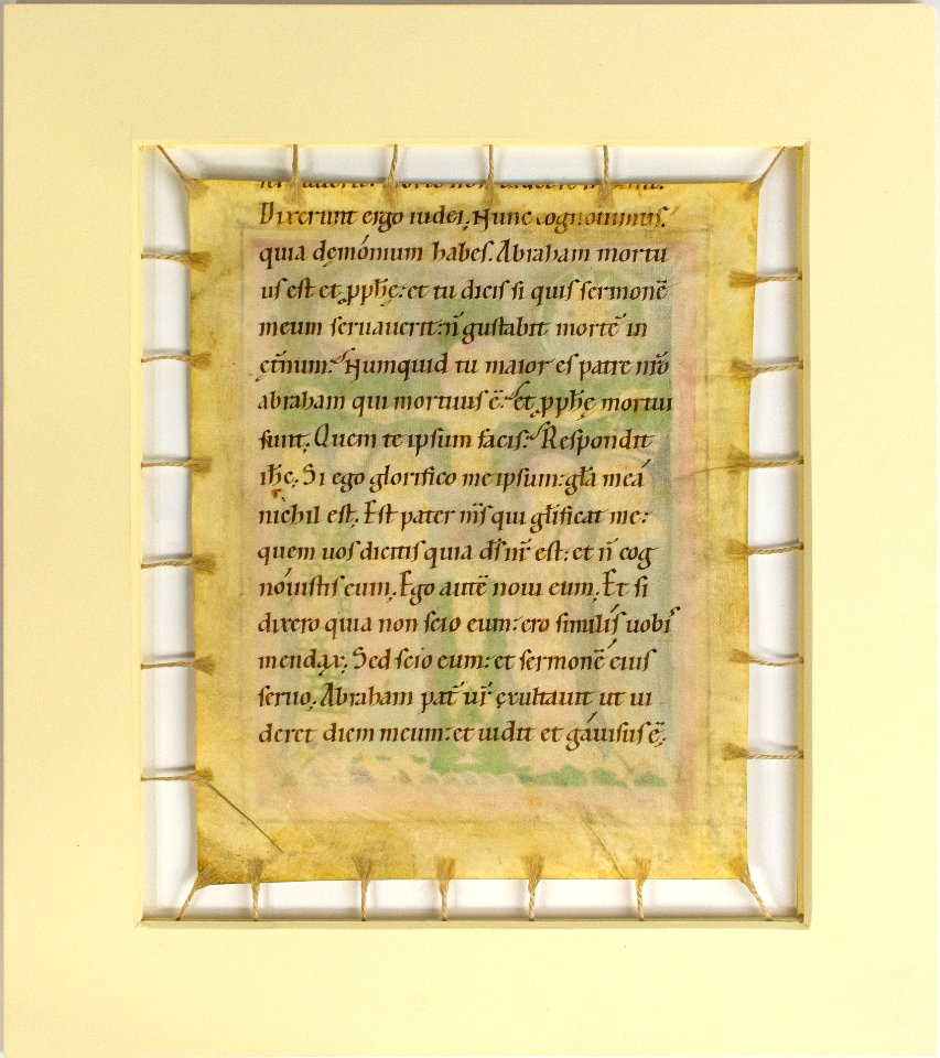Manuscript Leaf from a Book of Pericopes (reverse)