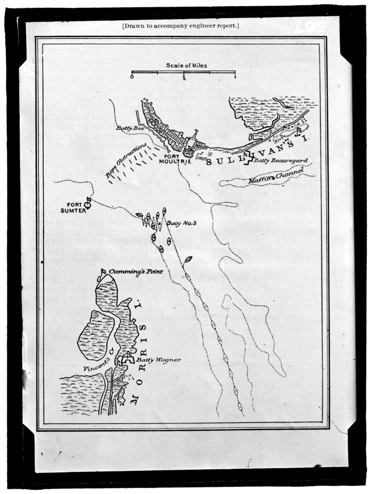 MAP (showing Fort Sumpter and Fort Moultrie) LOC hec.00501