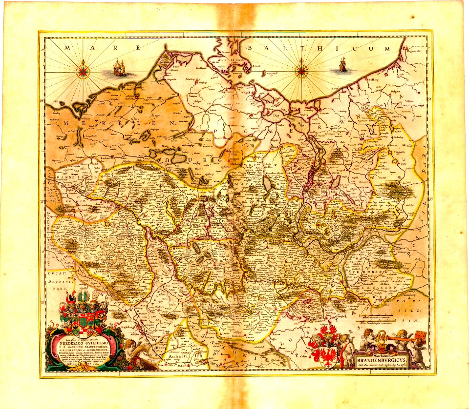 Map of Brandenburg 1662