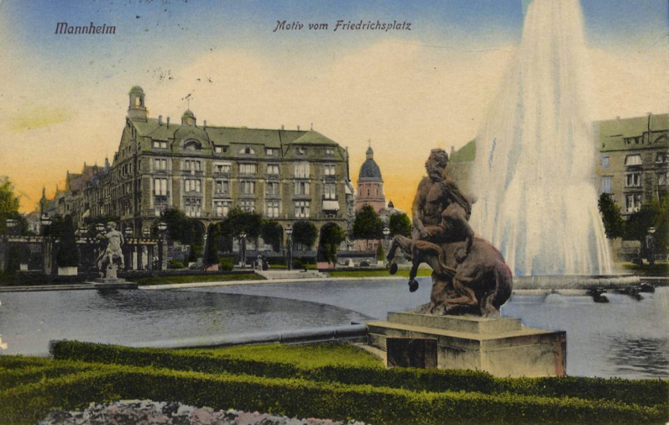 Mannheim, Baden-Württemberg - Friedrichsplatz (2) (Zeno Ansichtskarten)