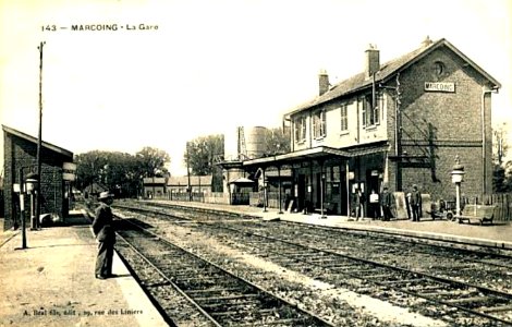Marcoing - Vue intérieure de la gare (B)
