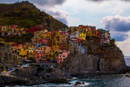 Liguria rock sea photo