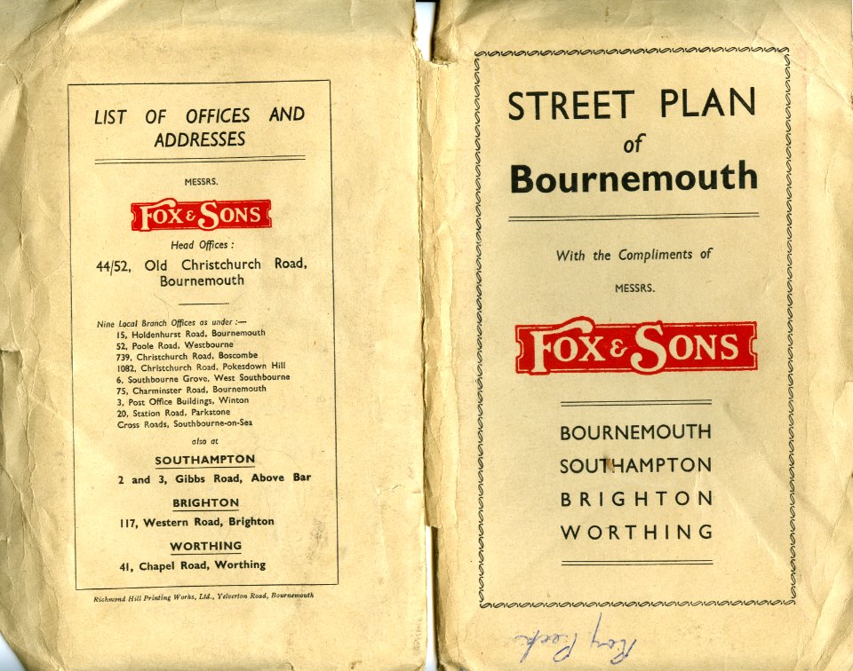 Map of Bournemouth England