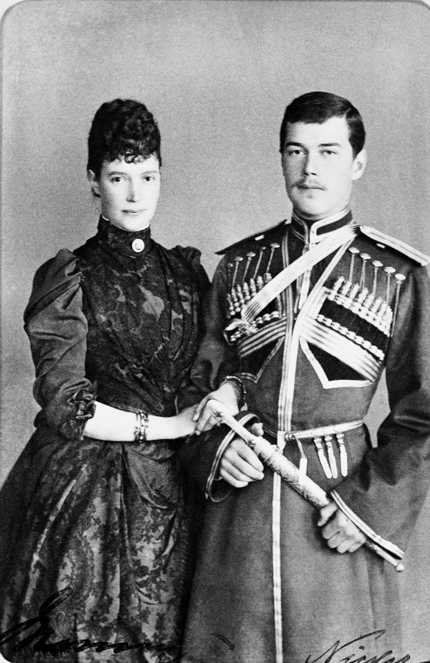 Maria Feodorovna with her son Nicholas