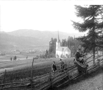 Maria Gölk - Blick auf Krieglach - 1895