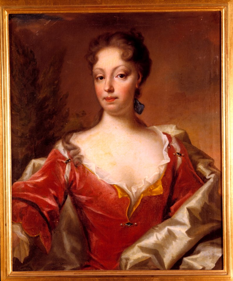 Margareta Fredrika Bonde, 1680- 1727, oljemålning på duk - Skoklosters slott - 64817