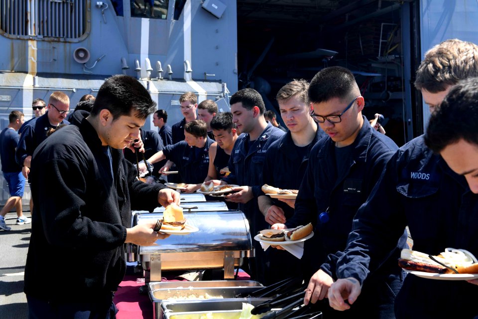 Marianas Trench Swim Call aboard USS Wayne E. Meyer (DDG 108) 170213-N-RM689-070