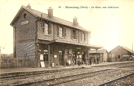 Marcoing - Vue intérieure de la gare (A)