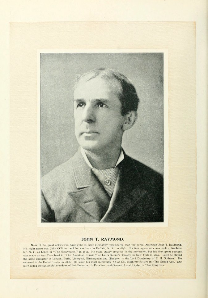 Marie Burroughs Art Portfolio 199 - John T. Raymond