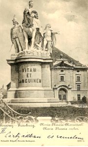 Maria Theresia Denkmal in Preßburg zu Beginn des 20. Jahrhunderts