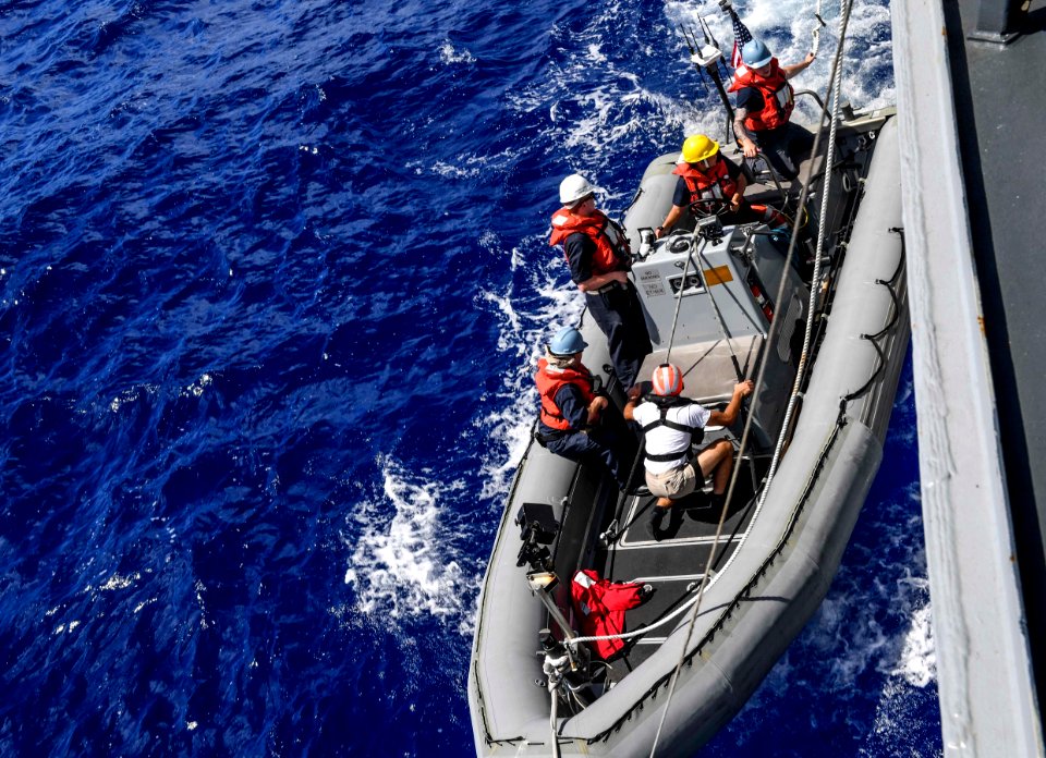 Marianas Trench Swim Call aboard USS Wayne E. Meyer (DDG 108) 170213-N-RM689-046