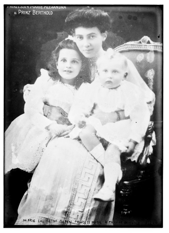 Marie Louise of Baden, Princess Marie and Prince Berthold LCCN2014699286