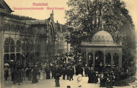 Marienbad (CZ), Tschechien - Kreuzbrunnen-Kolonnade (Zeno Ansichtskarten)