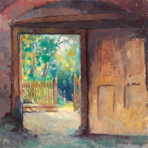 Marin H. Georgescu - Vedere spre gradina