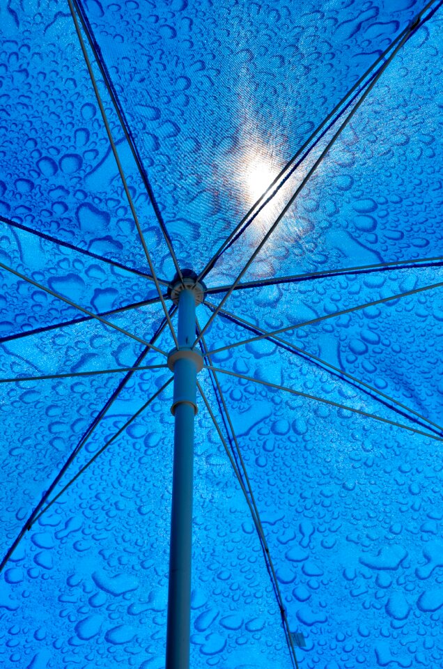Parasol covering market umbrella
