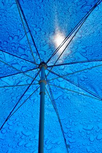 Parasol covering market umbrella photo